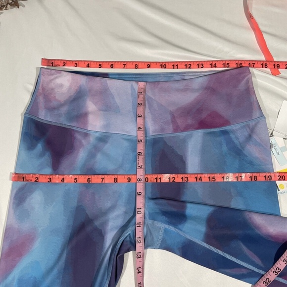 NWT Zella [ XL‎ ] Live In High Waist Ankle Leggings in Purple Mult Swan - Picture 3 of 12